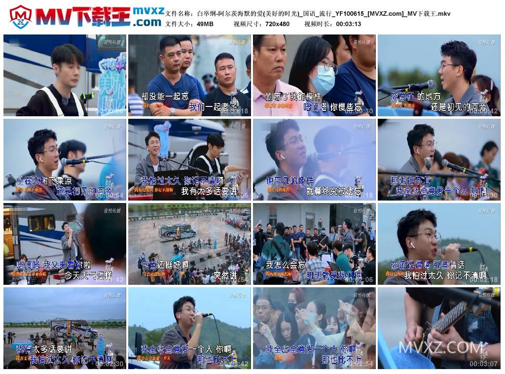 白举纲-阿尔茨海默的爱(美好的时光)_国语_流行_YF100615